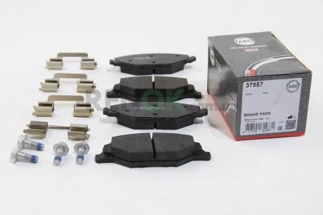 Гальмівні колодки пер. Skoda Fabia II-III 11- /VW Polo 10- (TRW) A.B.S. A.B.S. 37957