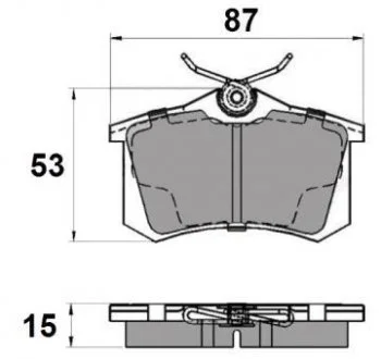 Тормозные колодки зад. Caddy III/IV/Passat/Audi A4/A6 (Lucas) NATIONAL National NP2037
