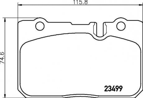 Колодки гальмівні дискові передні Lexus LS 400 (94-97) Nisshinbo NP1063