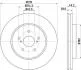 Гальмівний диск перед. Lexus RX 03-08 3.0-3.5 (PRO) HELLA PAGID Hella pagid 8DD355114-981 (фото 1)