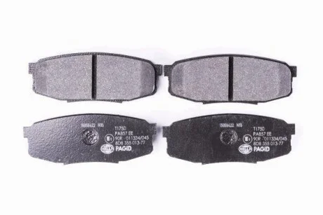 Гальмівні колодки дискові зад. Toyota Land Cruiser 4.5 D-4D/4.7 VVTi 01 07- Hella pagid 8DB 355 013-771