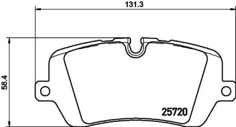Колодки гальмівні дискові комплект; задн. Hella pagid 8DB 355 020-361