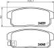 Колодки тормозные дисковые задние Mazda RX-8 2.6 (03-12) Nisshinbo NP5020 (фото 1)