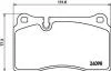 Тормозные колодки перед. VW Touareg 02- (brembo) HELLA PAGID Hella pagid 8DB355011-851 (фото 2)