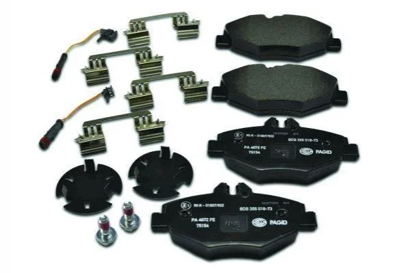 Тормозные колодки перед. MB E-класс (W211) 03-09 HELLA PAGID Hella pagid 8DB355018-731 (фото 1)