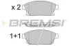 Гальмівні колодки пер. Astra J/Zarifa/Chevrolet Cruze 09- Bremsi BP3405 (фото 1)