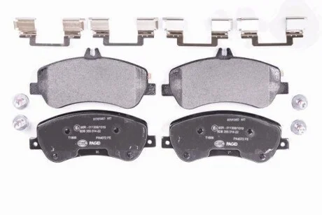 Тормозные колодки перед. MB X204 08-15 2.0-3.5 HELLA PAGID Hella pagid 8DB355014-221