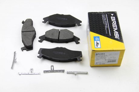 Гальмівні колодки пер. Golf II/III/Jetta I/II/Passat -97 Bremsi BP2261