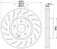Тормозной диск перед. W204/W212/C207 1.8-3.5 HELLA PAGID Hella pagid 8DD355114-231 (фото 1)