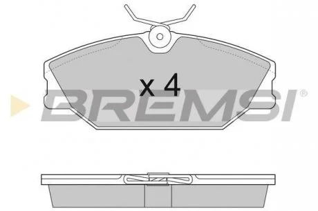 Гальмівні колодки пер. Laguna I/Megane I 95-03 (TRW) Bremsi BP2874