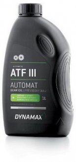 Масло трансмиссионное AUTOMATIC ATF III (1L) Dynamax 501622 (фото 1)