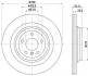 Диск гальмівний зад. (330mmx22mm) MERCEDES GLE W166 15- ML W166 11- Hella pagid 8DD 355 122-561 (фото 1)