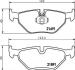 Тормозные колодки зад. BMW 5 (E39) 96-03 Hella pagid 8DB355007-981 (фото 2)
