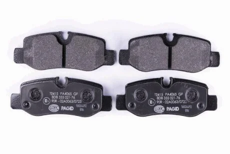 Колодки гальмівні дискові комплект; задн. Hella pagid 8DB355021-761