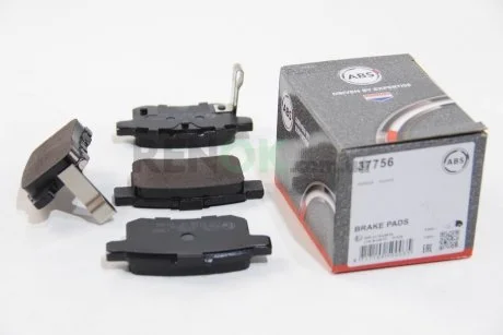 Тормозные колодки зад. Honda Accord VIII 08- (nissin) A.B.S A.B.S. 37756