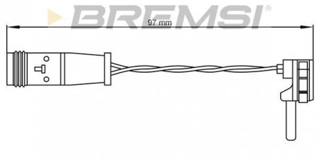 Датчик гальмівних колодок MB W211/220/203 Bremsi WI0590