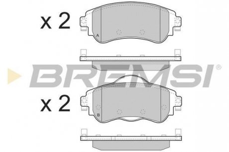 Гальмівні колодки пер. Citroen C4 II 09- (TRW) Bremsi BP3491