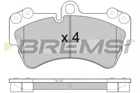 Гальмівні колодки пер. Audi Q7/Touareg/Cayenne Bremsi BP3099
