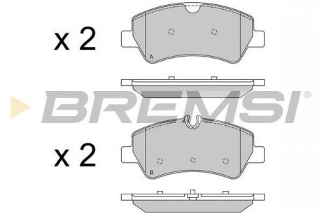 Тормозные колодки зад. Transit (V348) 12- (RWD) Bremsi BP3526