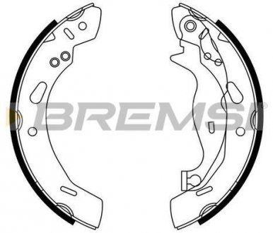 Тормозные колодки зад. Ford Fiesta VI 08- (TRW) Bremsi GF0249 (фото 1)