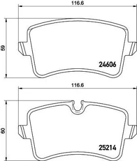 Дискові гальмівні колодки зад. Audi A6/A6/S6 IV (4G2,C7) 10- Hella pagid 8DB 355 016-061