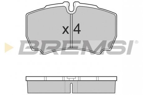 Гальмівні колодки зад. Daily 99- (без спарки) Bremsi BP3025