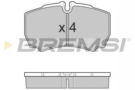 Гальмівні колодки зад. Daily 99- (без спарки) Bremsi BP3025