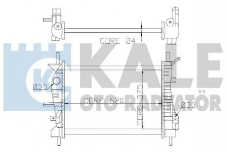 Радіатор охолодження Kale oto radyator 356400