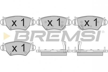 Гальмівні колодки зад. Astra G 98-05 (Bosch) Bremsi BP2812