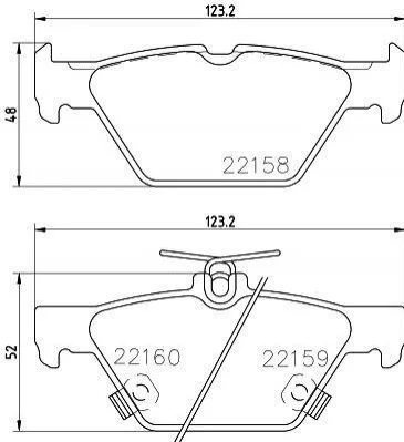 Гальмівні колодки дискові зад. Subaru Outback 2.0 D 2015- Hella pagid 8DB 355 023-341 (фото 1)