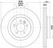 Диск гальмівний перед Land Rover Range Rover Sport 06-12 Hella pagid 8DD 355 118-871 (фото 1)