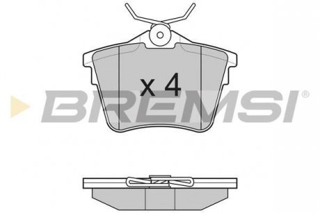 Гальмівні колодки зад. C5 III/407/607 00- Bremsi BP3183