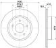 Гальмівний диск Nissan X-Trail Renault Koleos II 04.14- Hella pagid 8DD 355 123-061 (фото 1)