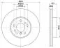 Диск гальмівний перед.BMW X3 (E83) X5 (E53) 3.0/4.4 00- Hella pagid 8DD 355 127-631 (фото 1)