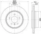 Диск гальмівний зад. BMW X3 (E83) 2.0-3.0D 09.03-12.11 Hella pagid 8DD 355 112-251 (фото 1)