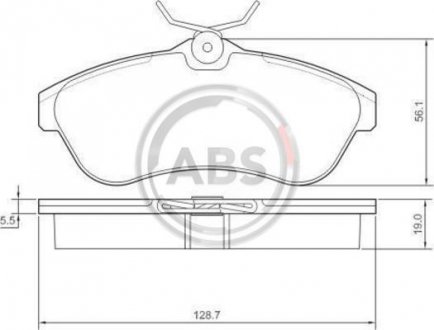 Колодки тормозные перед. C2/C3 (03-11) A.B.S A.B.S. 37308