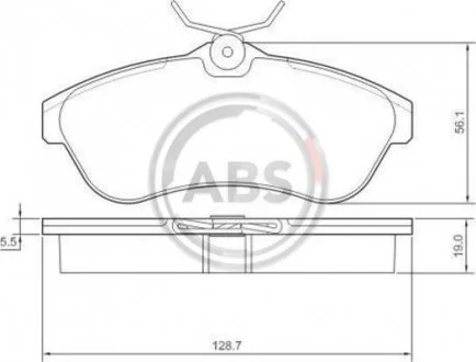 Гальмівні колодки пер. C2/C3 (03-11) A.B.S. A.B.S. 37308