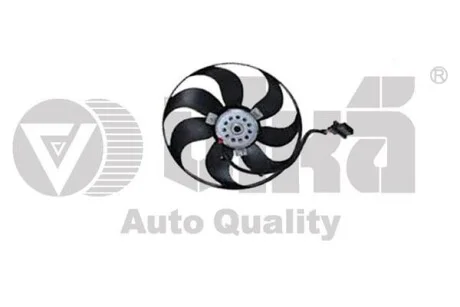 Вентилятор радіатора 250W Skoda Fabia (00-04, 05-10), Roomster (06-10) / VW Polo (00-10) / Seat Iibiza (02-05, 06-10) Vika 99590017601