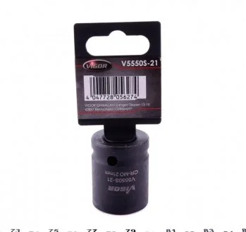 Головка ударная HEX (1/2", 21 мм) S Vigor V5550S-21