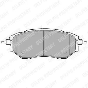 SUBARU Тормозные колодки передн. LEGACY IV, FORESTER, OUTBACK 09- Delphi LP1941