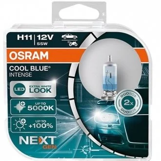 Лампа фарная H11 12V 55W PGJ19-2 COOL BLUE INTENSE Next Gen компл. (вир-во) OSRAM 64211CBN-HCB