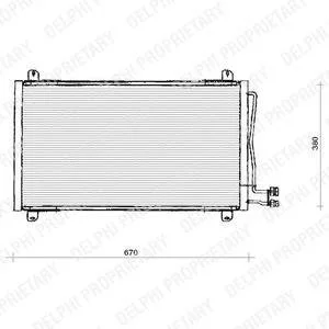Радіатор кондиціонера Delphi TSP0225125