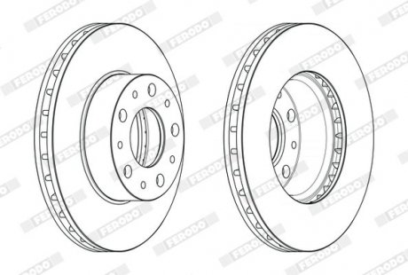 Гальмівний диск FERODO DDF2659 (фото 1)