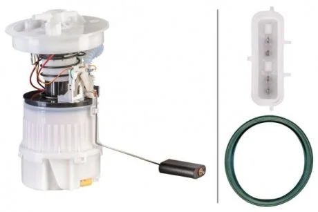 Насос паливний в зборі FORD FOCUS II, з прокладкою HELLA 8TF 358 106-081