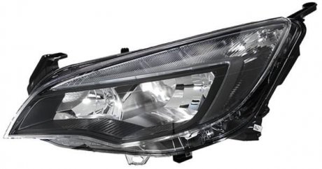 OPEL Фара основная галоген H7/H7,LED-дневн.свет,лев.Astra J 11- HELLA 1EG 010 011-351