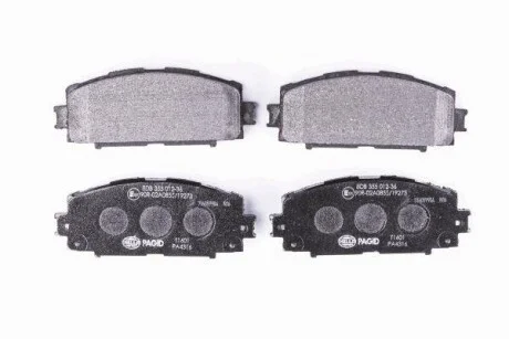 HELLA TOYOTA Колодки тормозные передн.Yaris 05-,Prius 09- Hella pagid 8DB 355 012-361