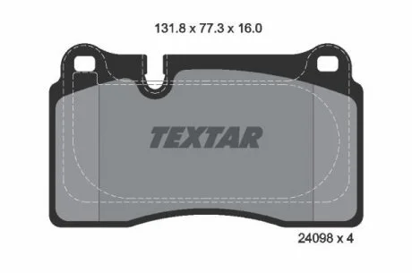 Гальмівні колодки, дискові TEXTAR 2409803