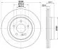 HELLA DB Диск тормозной задн. W204 Hella pagid 8DD 355 118-941 (фото 1)