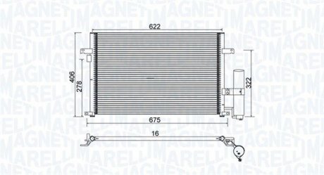 Радіатор кондиціонера MM BC912 = MAGNETI MARELLI 350203912000