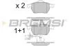 Тормозные колодки перед. Passat B5/Audi A4/A6 00-05 (с датчиком) Bremsi BP2816 (фото 1)